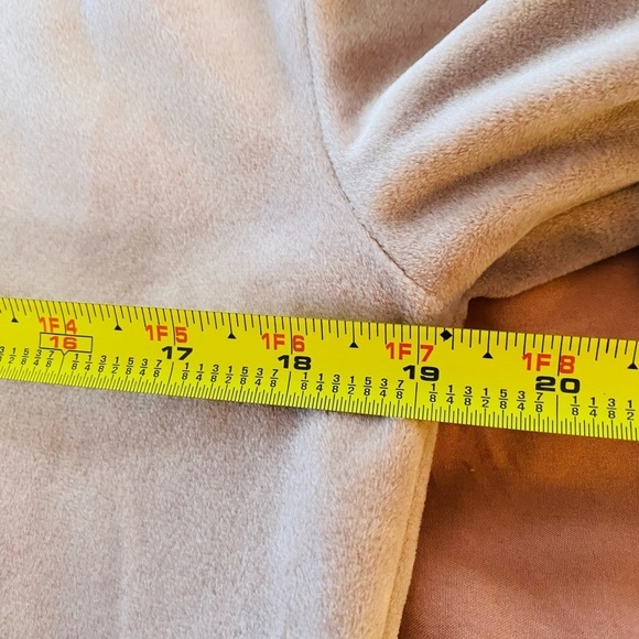 Express Velour Zip Up Hoodie Size Small Super Soft & Cozy Mauve Pink - Picture 7 of 9